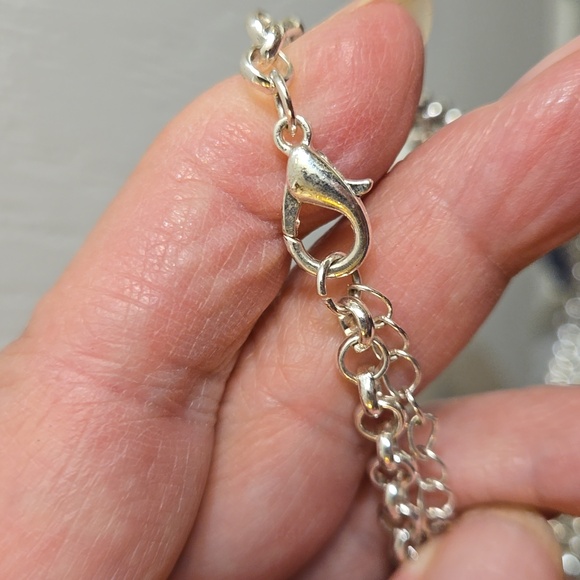 The Skyline Collection Blue Sparkle Faceted Bead Necklace - Picture 6 of 6